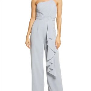 Lavish Alice Strapless Ruffle Jumpsuit
